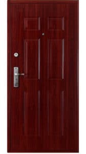 Cseresznye színű HiSec acél biztonsági bejárati ajtó