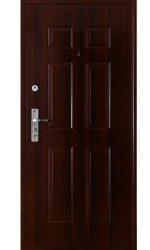 Sötétmogyoró színű HiSec acél biztonsági ajtó