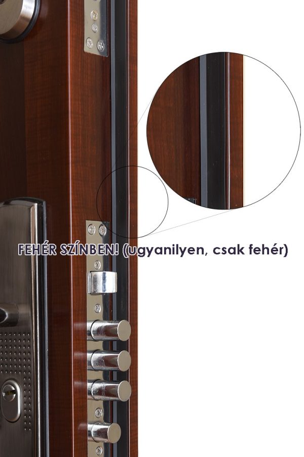 Hisec ajtóhoz ajtólap élére való gumitömítés Fehér színben Hisec ajtóhoz ajtólap élére való gumitömítés Fehér színben