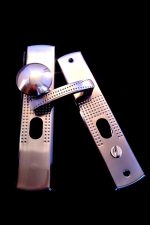 Megerősített kilincs - kívül gombos - Hisec ajtóhoz. (választható bal, jobb)