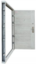 Havastölgy Modern selyemfényű acél HiSec biztonsági bejárati ajtó