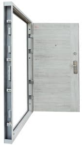 Havastölgy Modern selyemfényű acél HiSec biztonsági bejárati ajtó