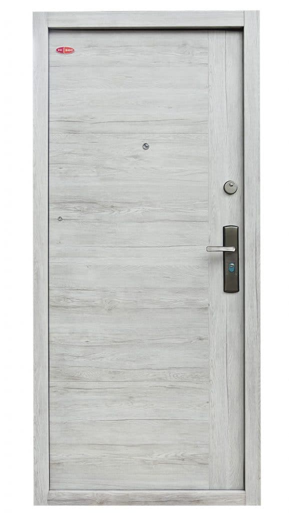 Havastölgy Modern selyemfényű acél HiSec biztonsági bejárati ajtó