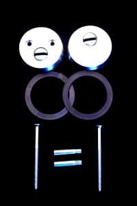 Felső zárpajzs csavarokkal és alátéttel Hisec ajtóhoz