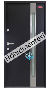 Antracit acél HiSec Üvegbetétes - Kültéri bejárati ajtó