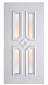 Lugo - kültéri bejárati ajtó 5 kamrás műanyag